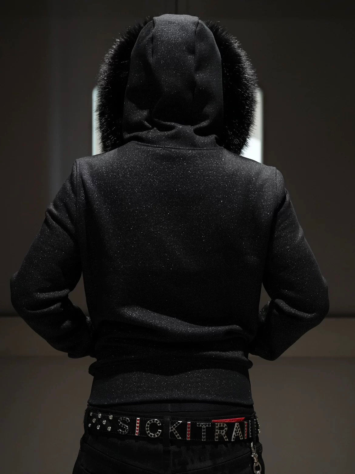 SICK IT RAIN 25AW 裏起毛 ジップパーカー (ファー襟取り外し可)