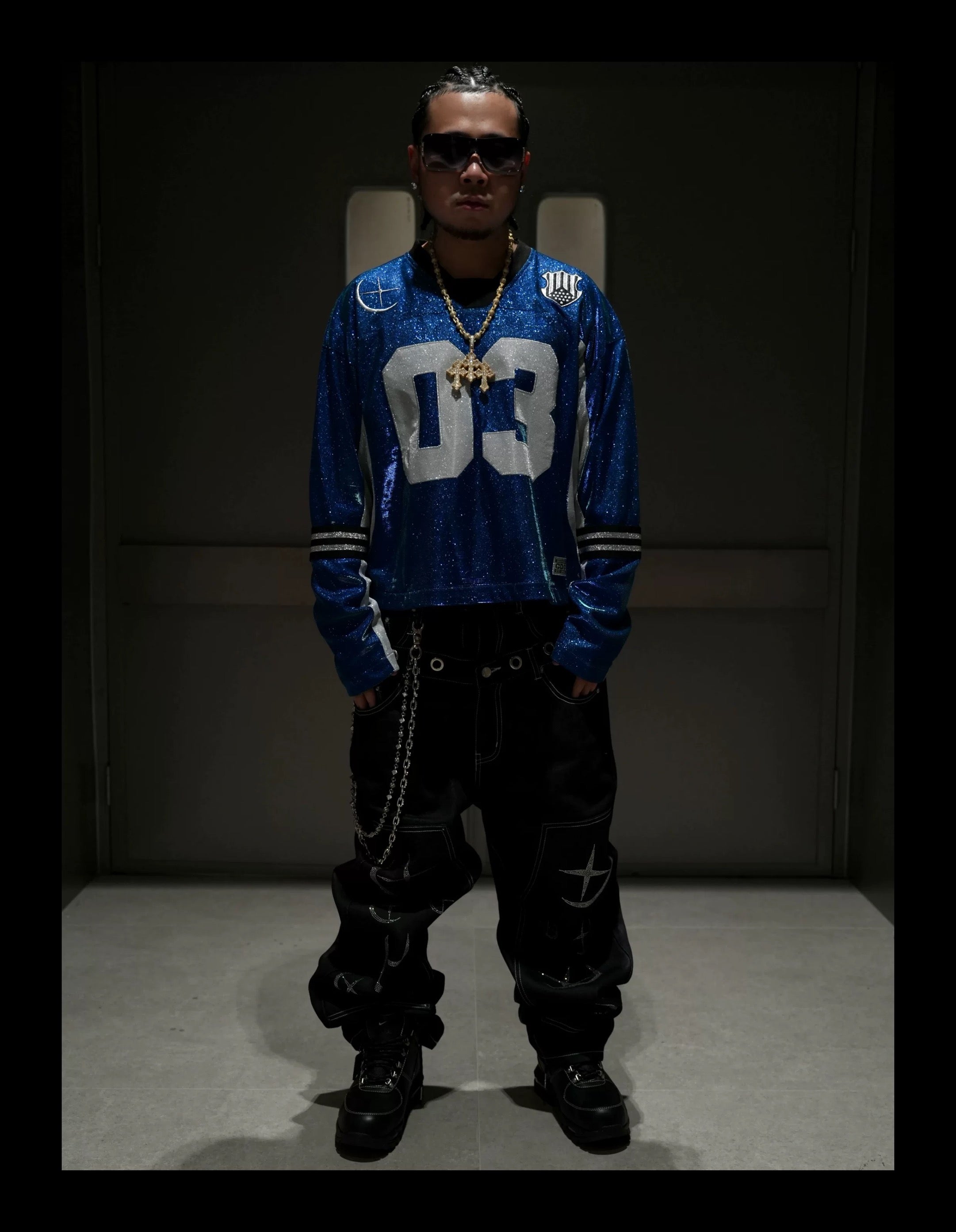 SICK IT RAIN 03 メタリック 長袖ストリートジャケット