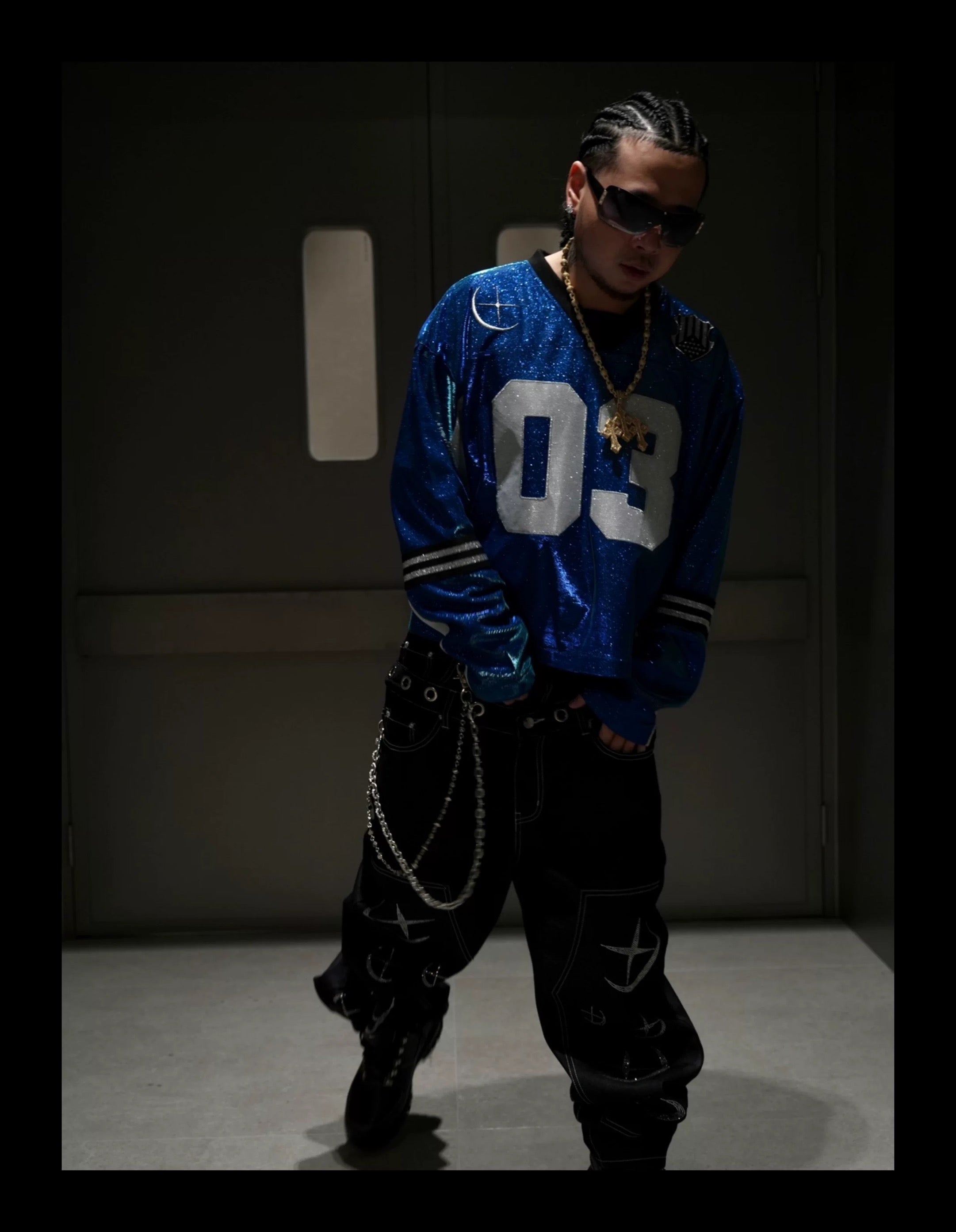 SICK IT RAIN 03 メタリック 長袖ストリートジャケット