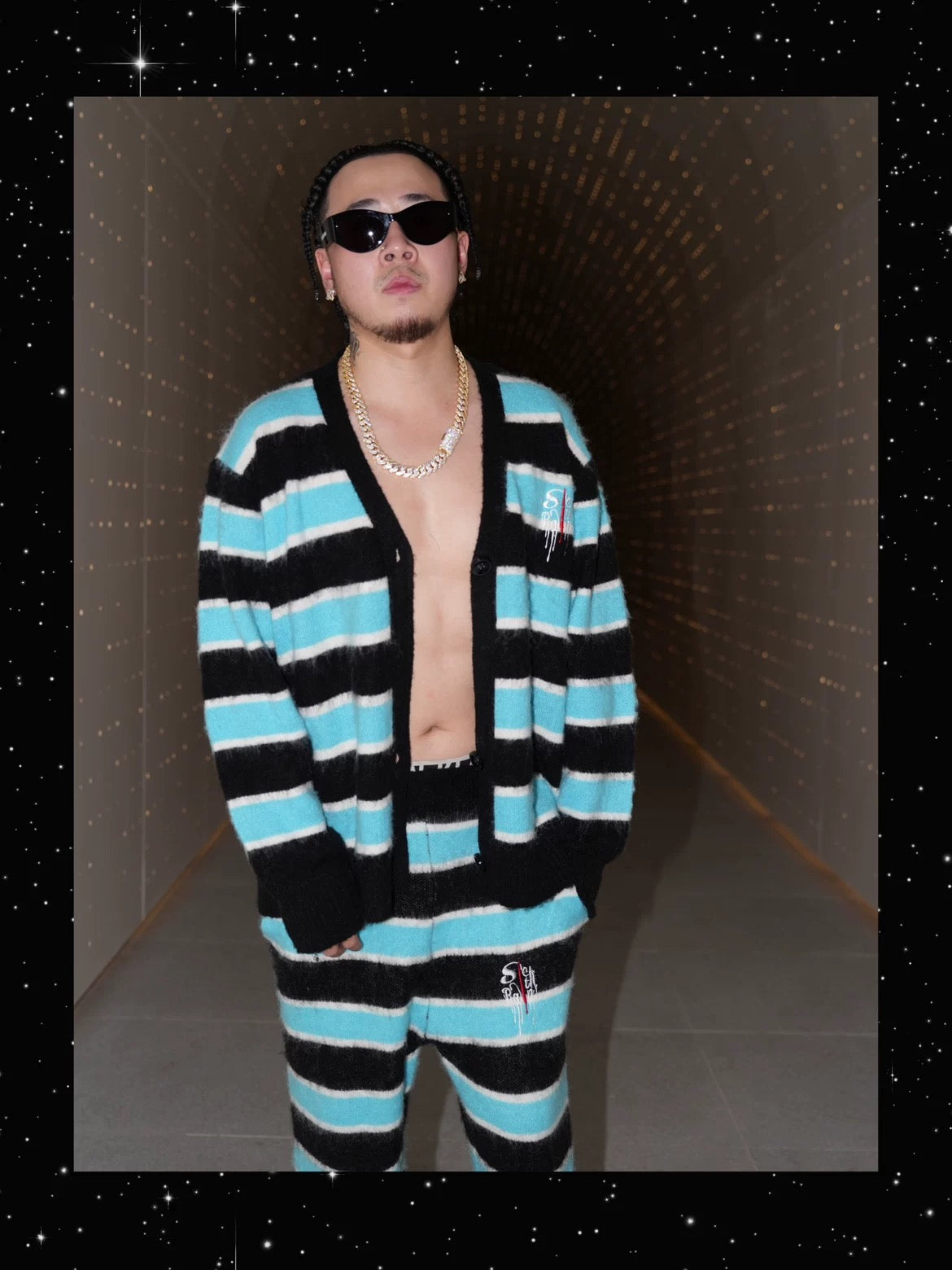 SICK IT RAIN ボーダーニット セットアップ