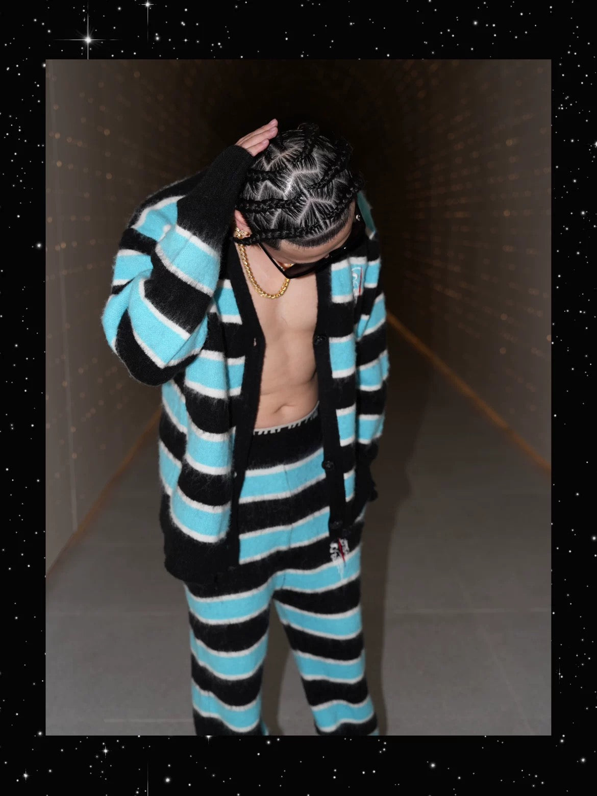 SICK IT RAIN ボーダーニット セットアップ