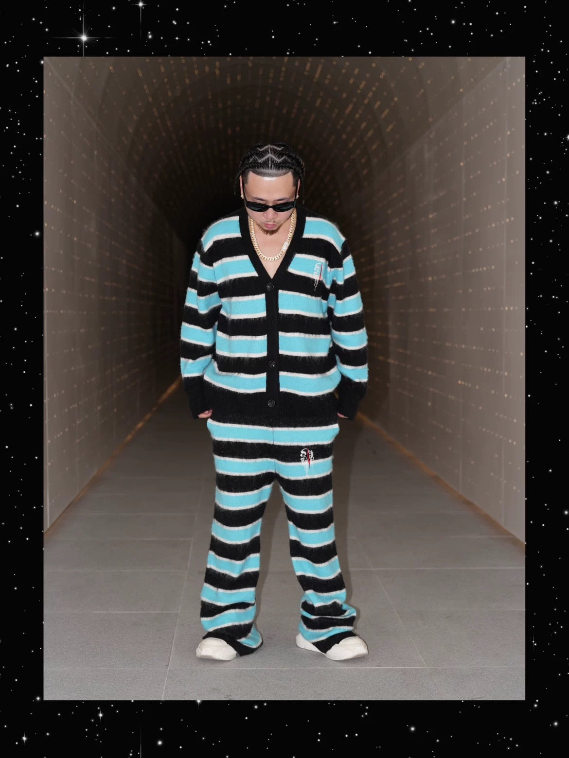 SICK IT RAIN ボーダーニット セットアップ