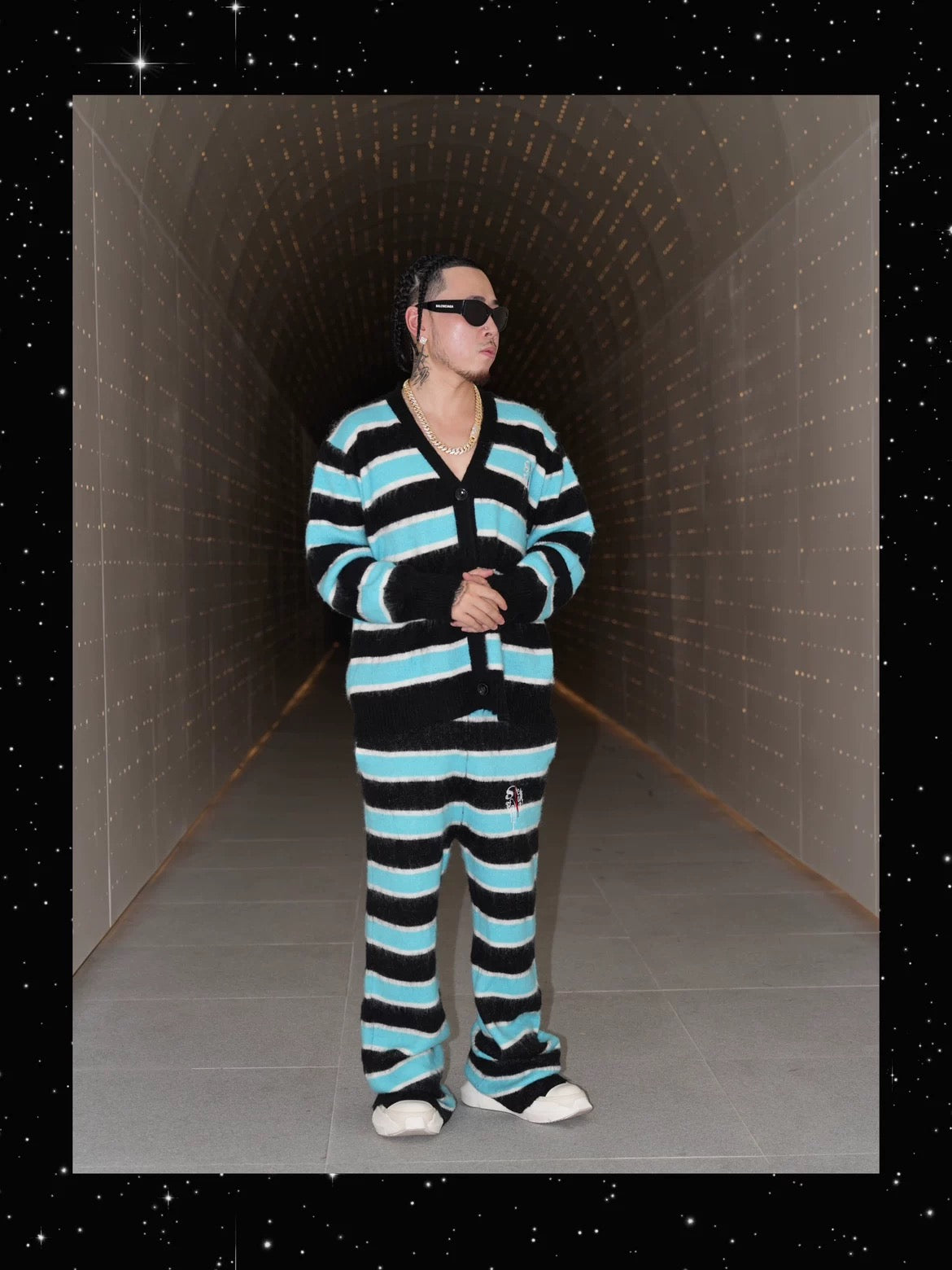 SICK IT RAIN ボーダーニット セットアップ