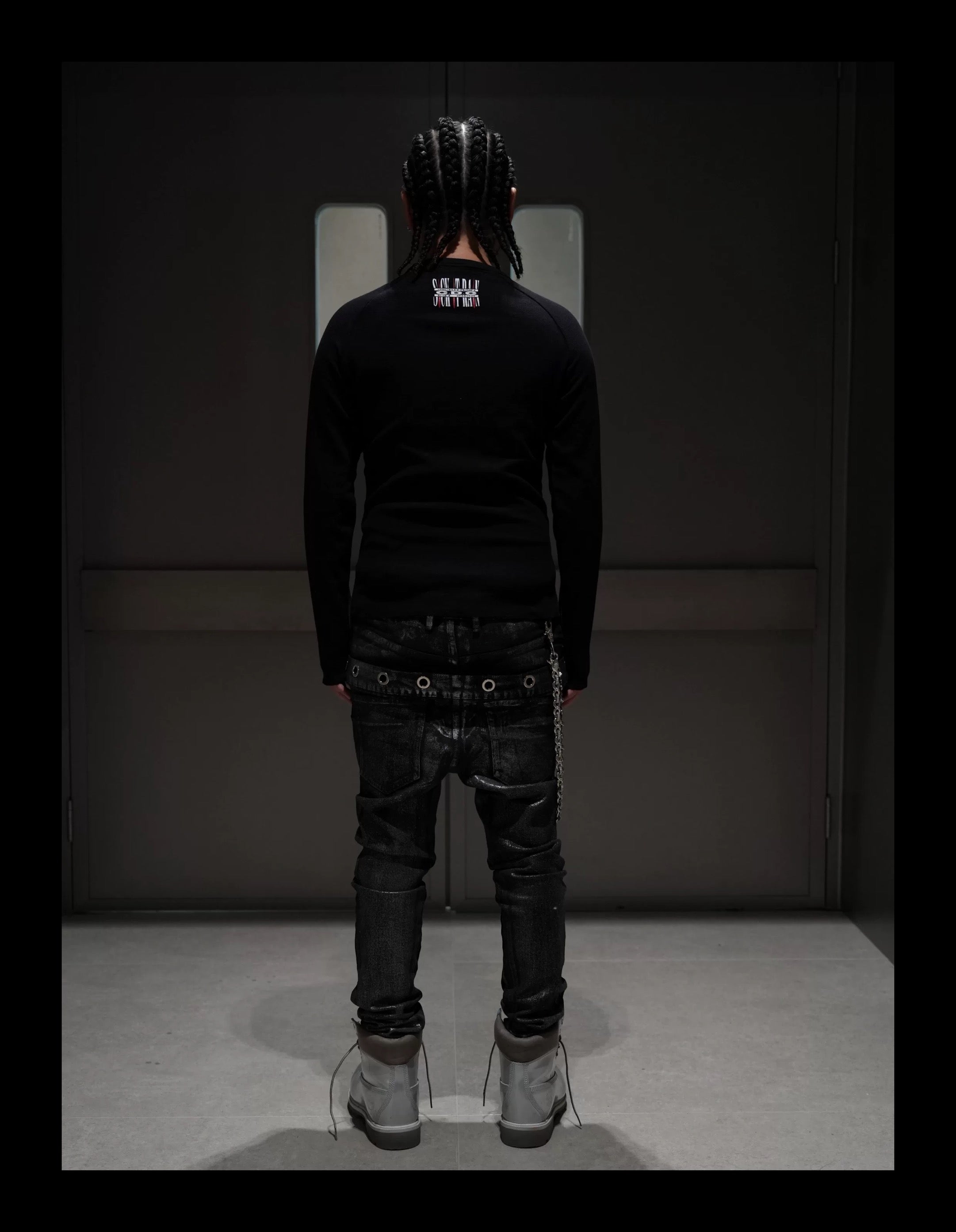 SICK IT RAIN ボディラインフィット ロングスリーブT