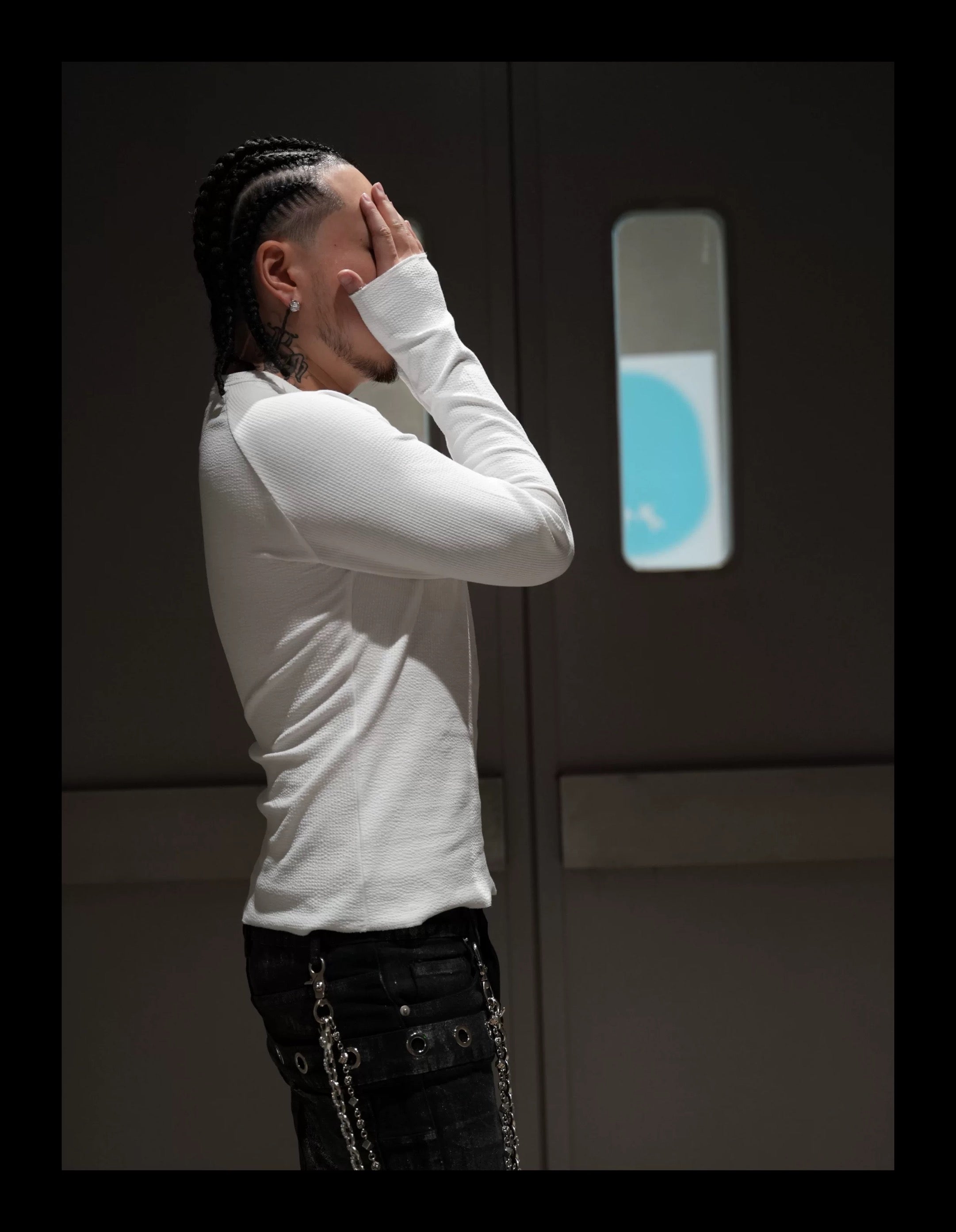 SICK IT RAIN ボディラインフィット ロングスリーブT