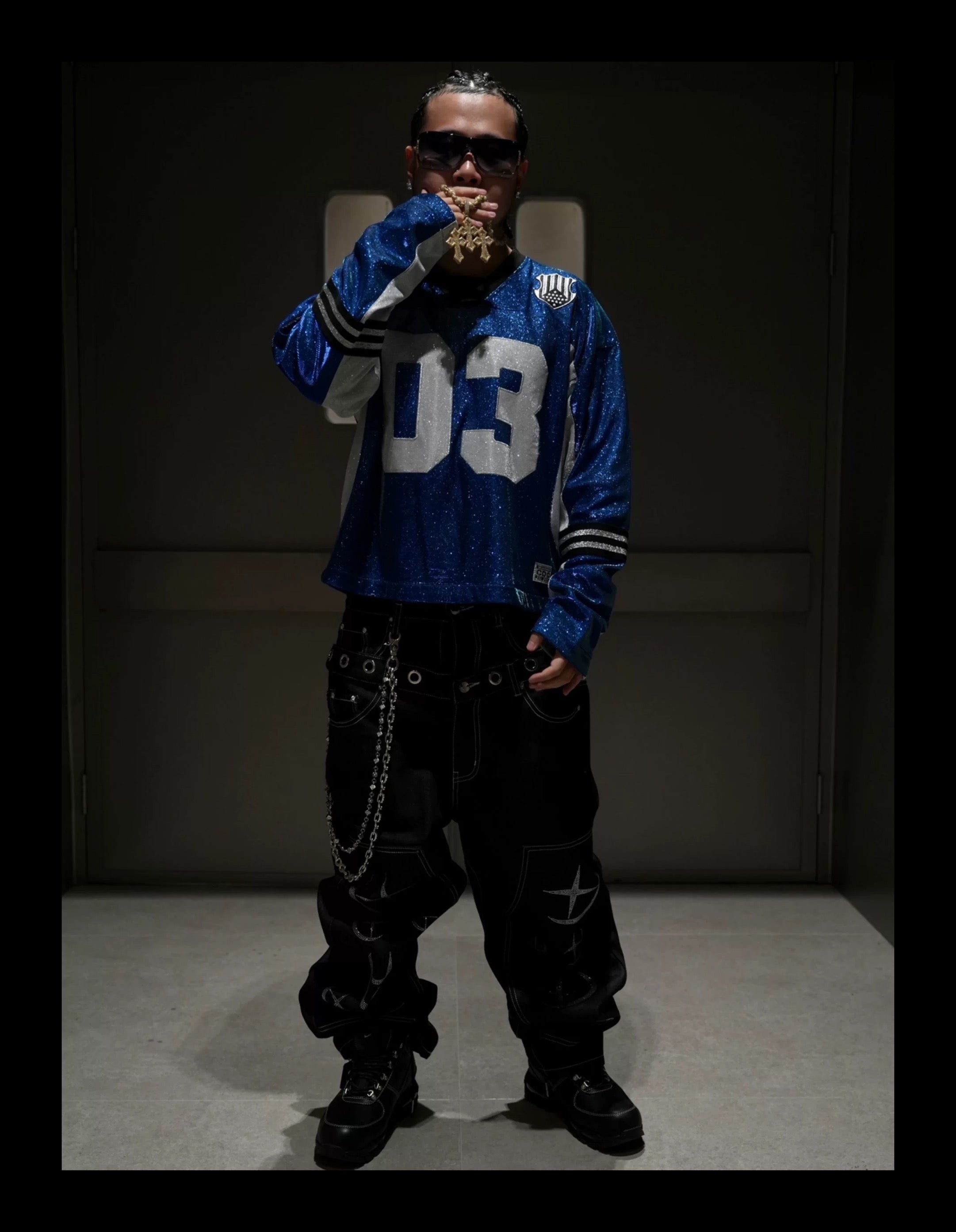 SICK IT RAIN 03 メタリック 長袖ストリートジャケット