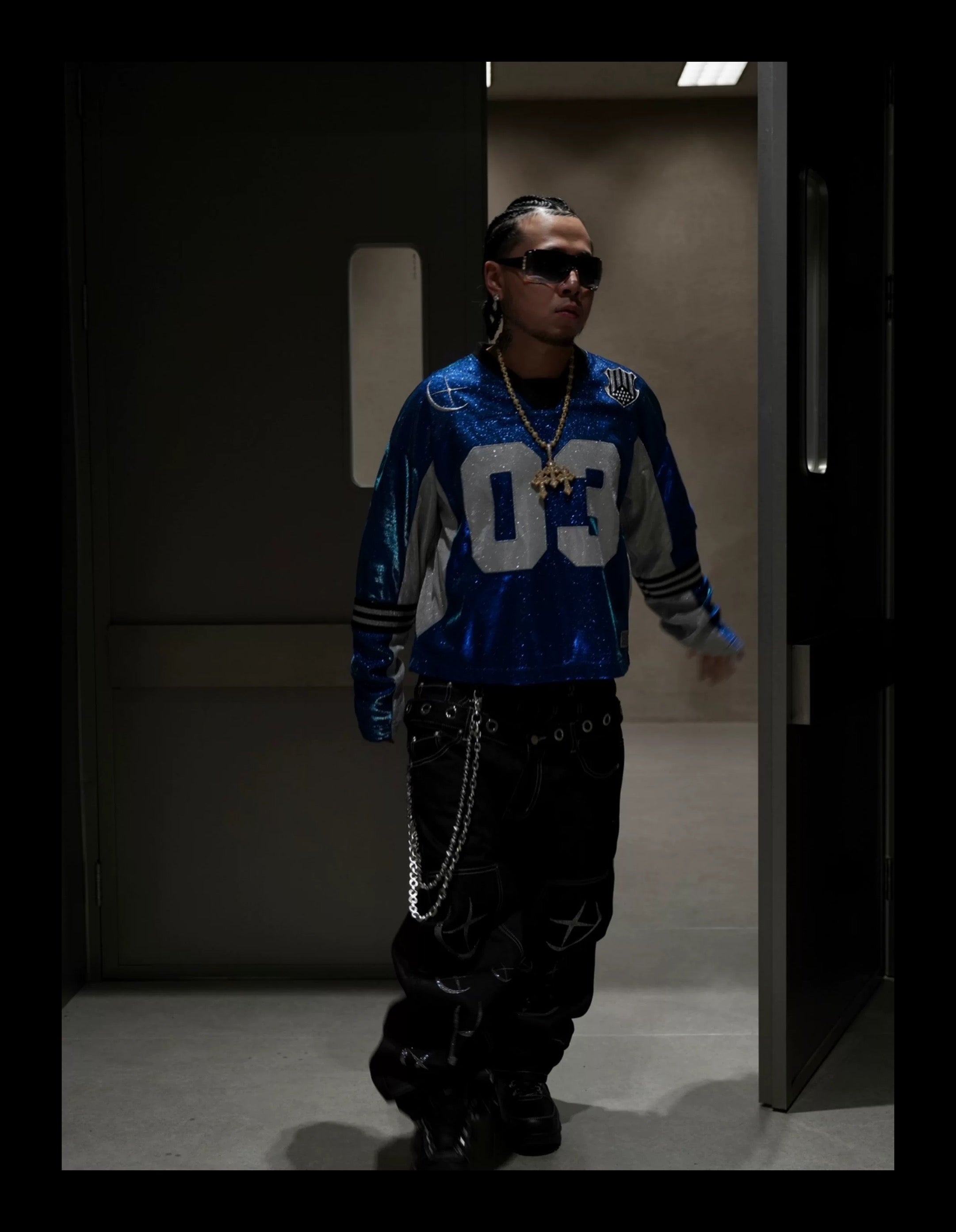 SICK IT RAIN 03 メタリック 長袖ストリートジャケット