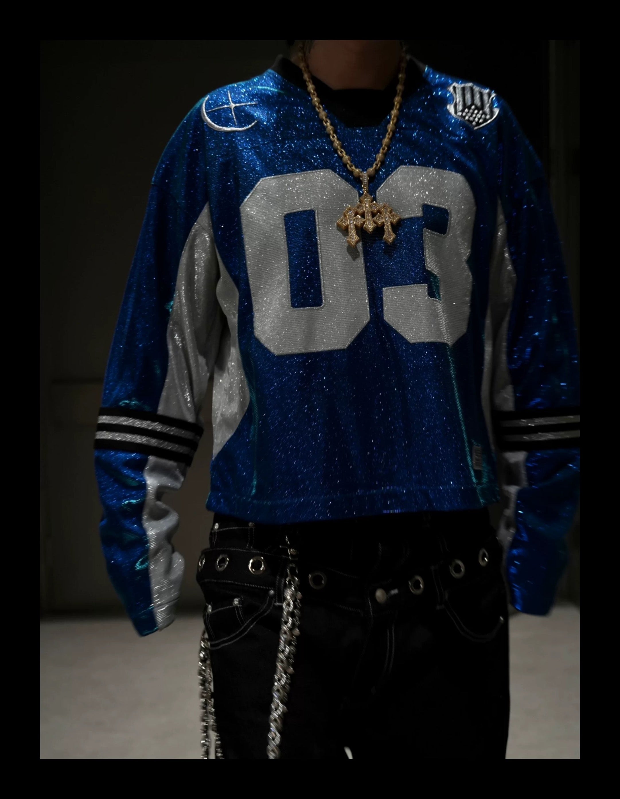 SICK IT RAIN 03 メタリック 長袖ストリートジャケット