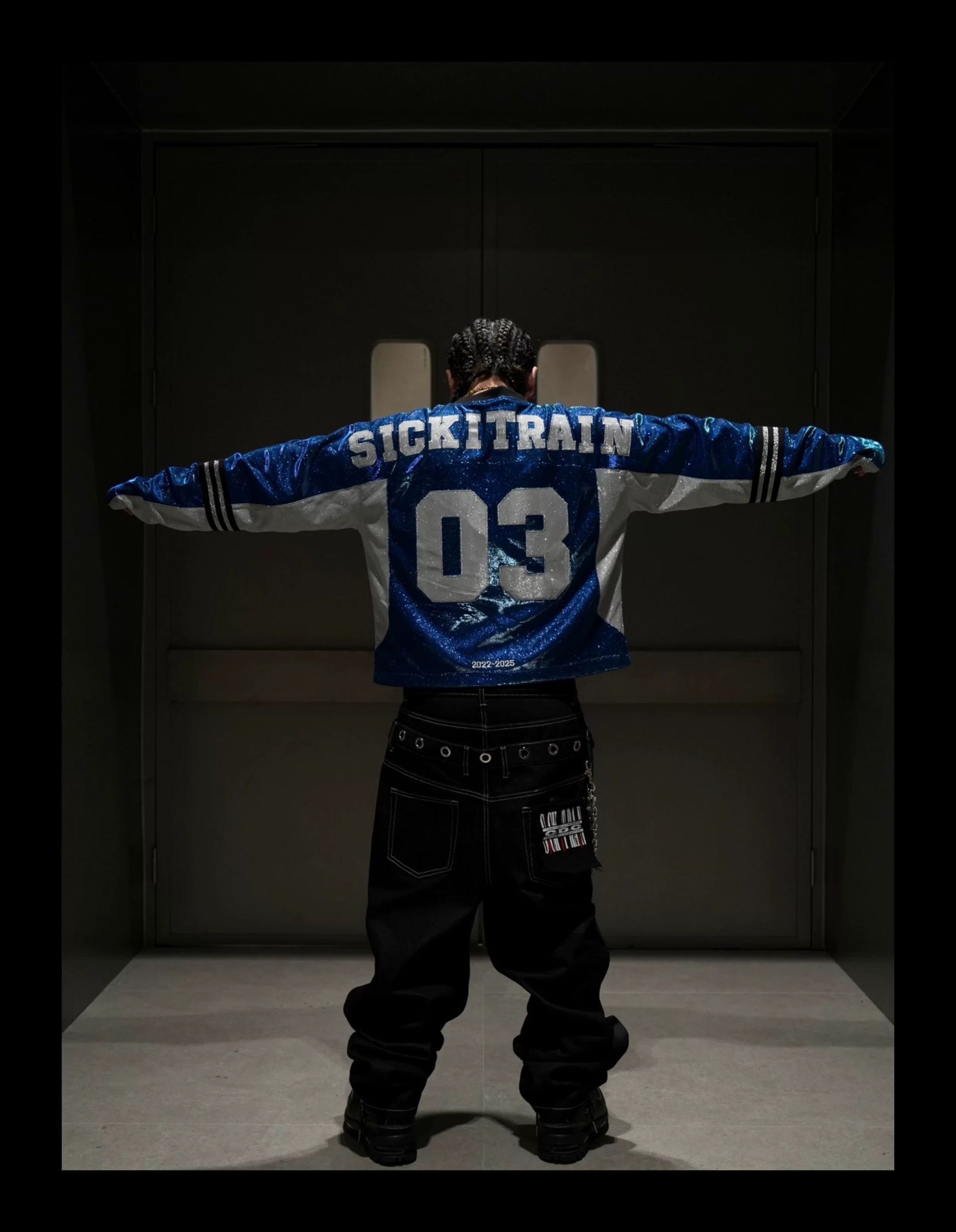 SICK IT RAIN 03 メタリック 長袖ストリートジャケット