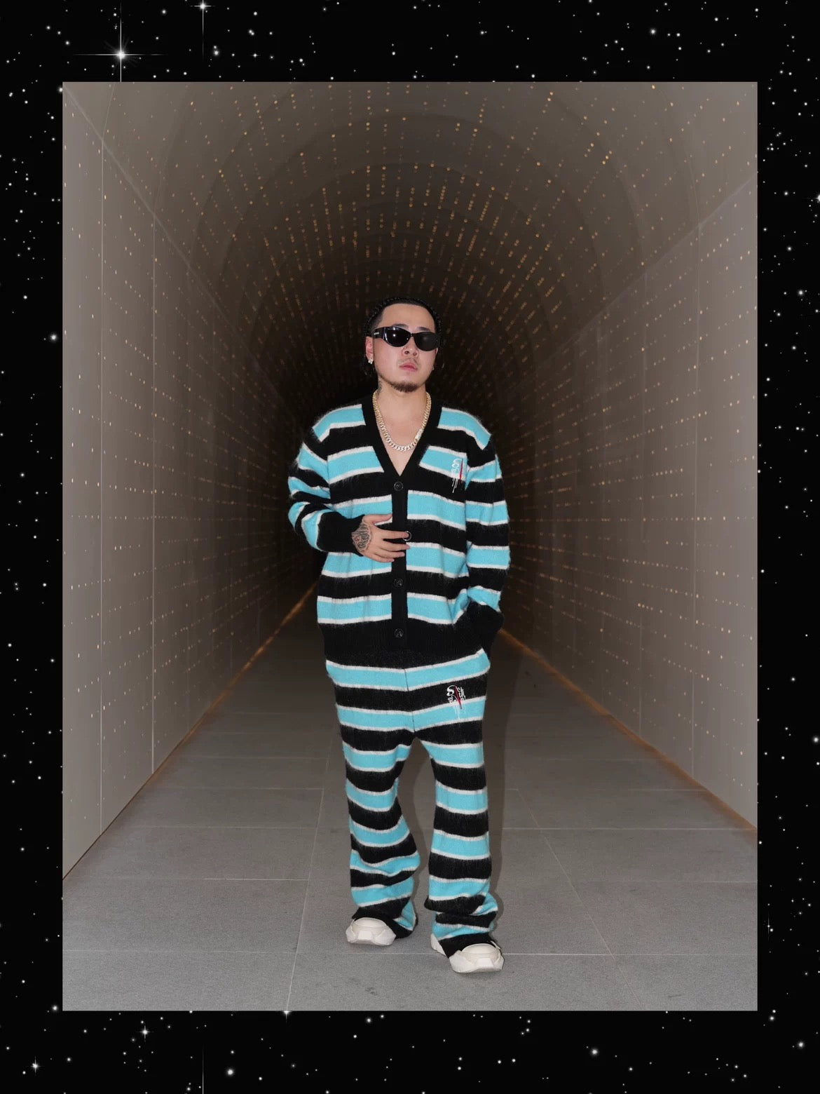 SICK IT RAIN ボーダーニット セットアップ