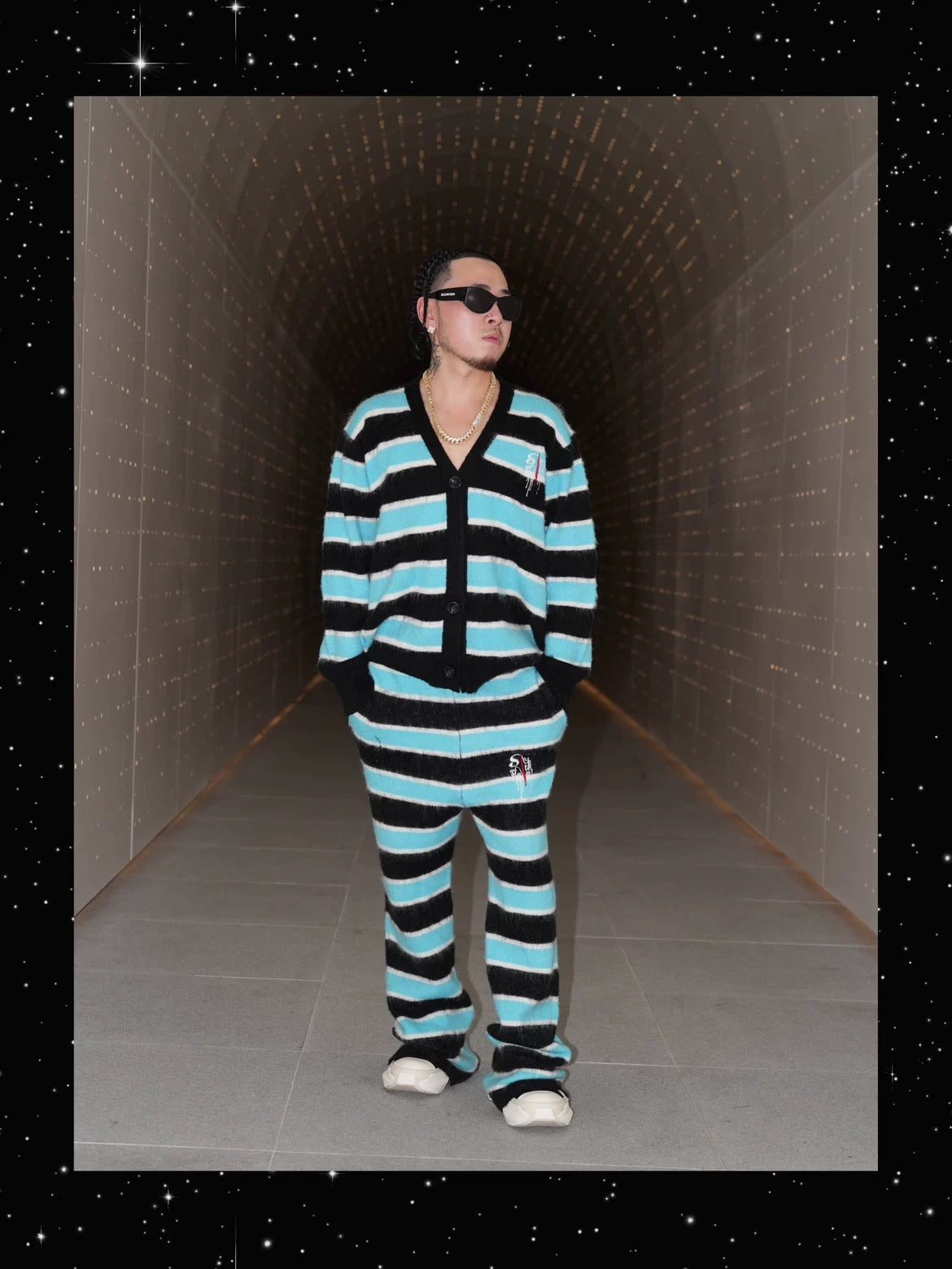 SICK IT RAIN ボーダーニット セットアップ