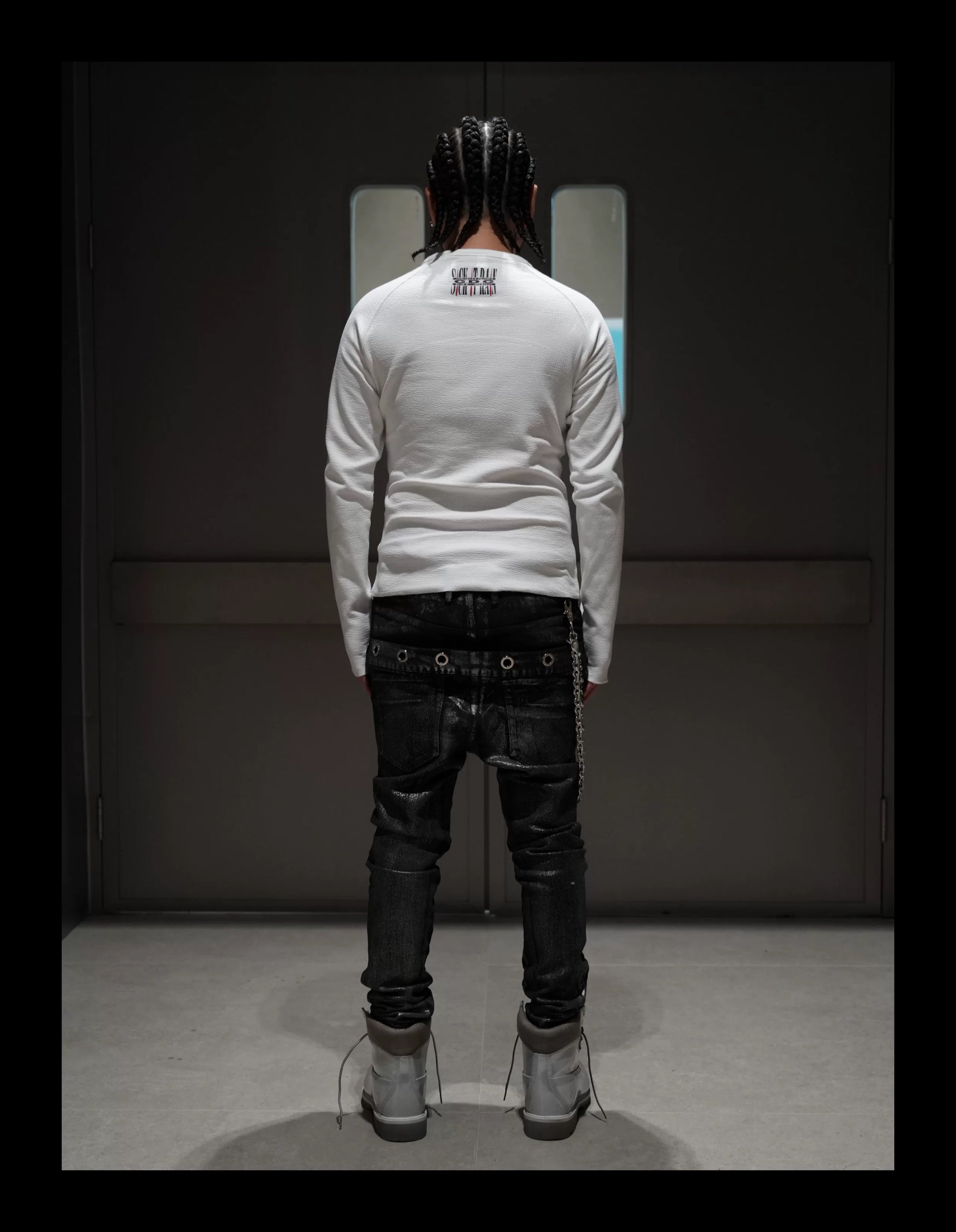 SICK IT RAIN ボディラインフィット ロングスリーブT